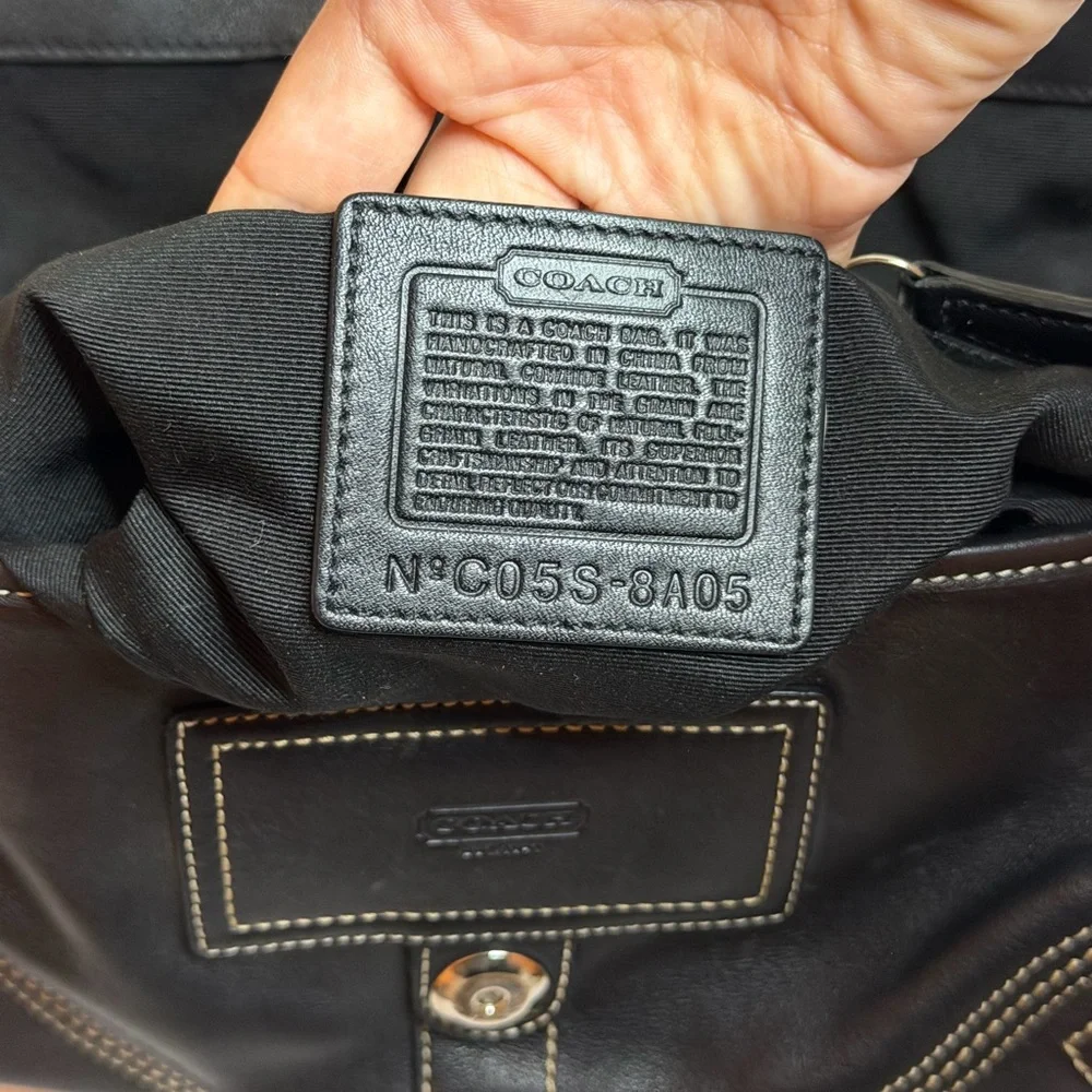 Coach Y2K SoHo Black Leather Shoulder Bag - Picture 10 of 12